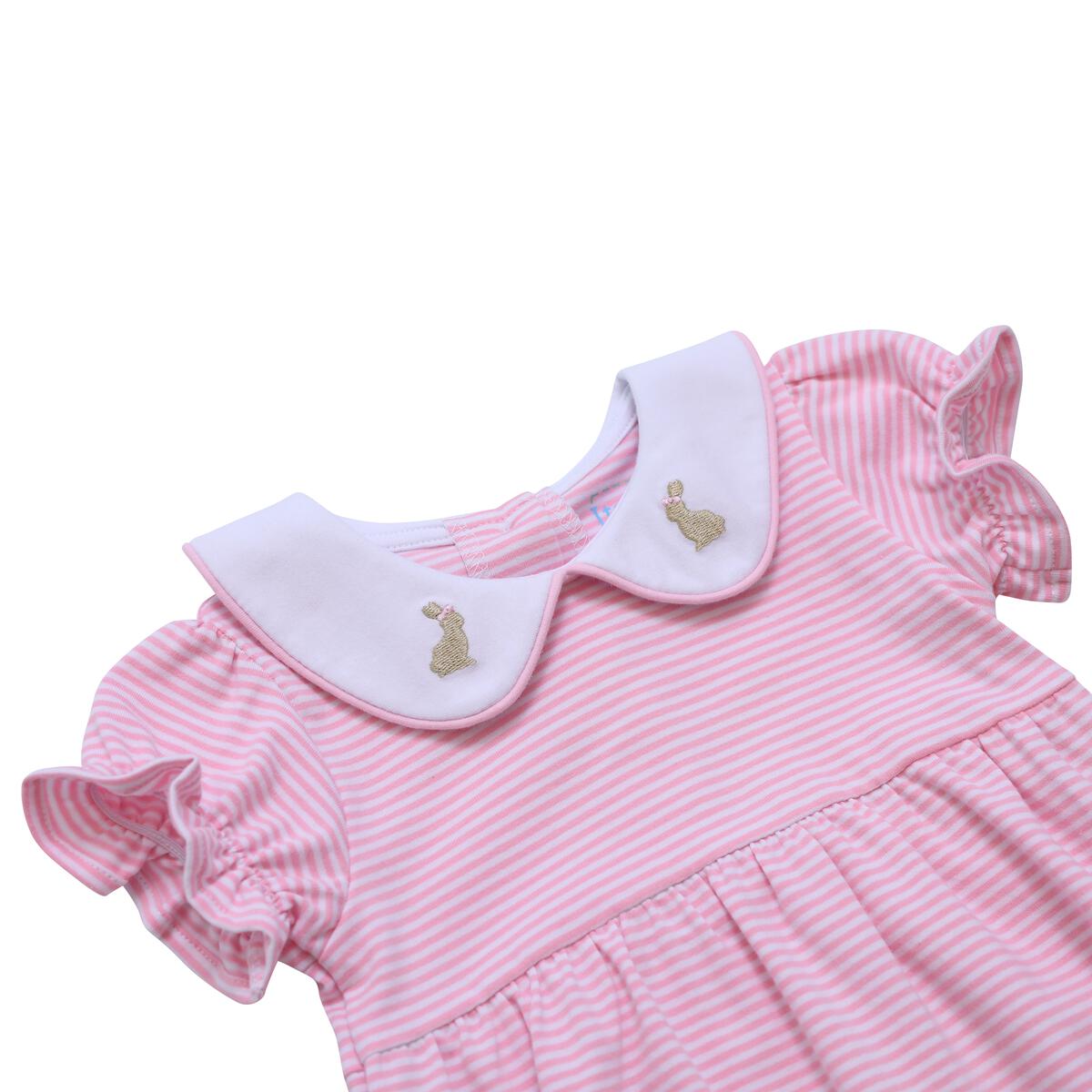 Embroidered Bunnies Girl Bubble (Sale)