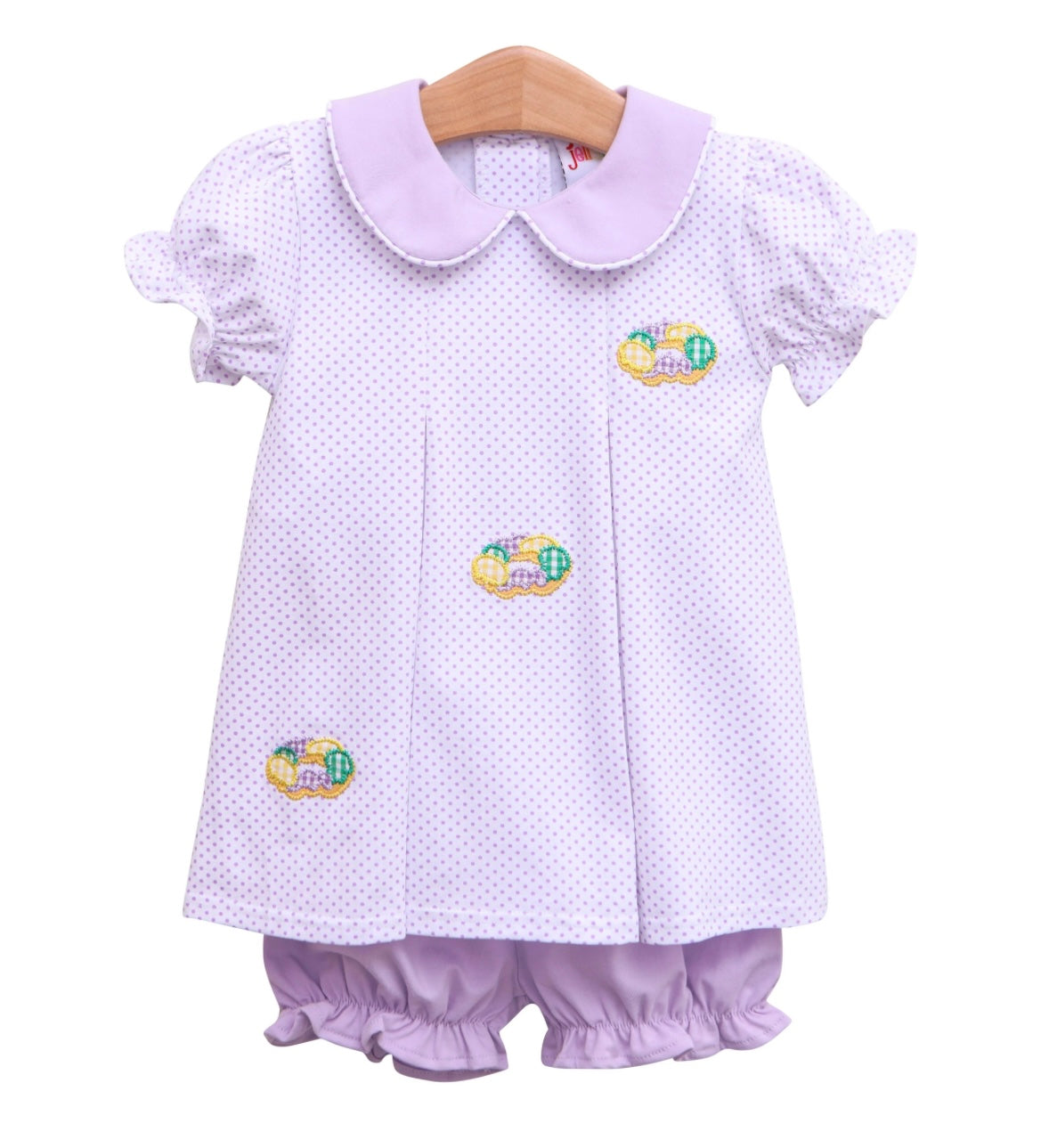 King Cake Pleated Bloomer Set