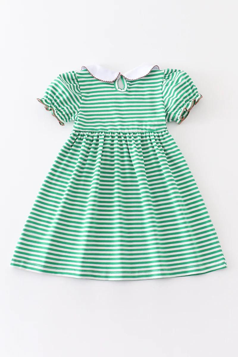 Green and White Football Trio Dress