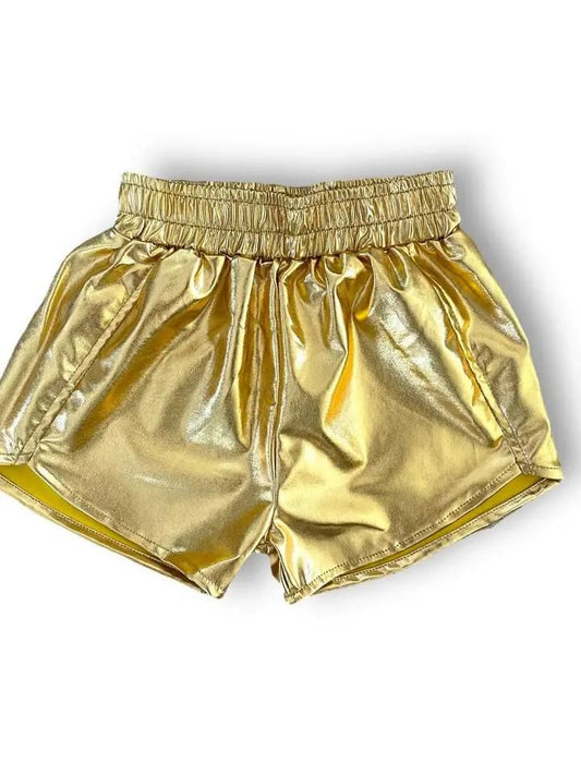 Metallic Gold Shorts