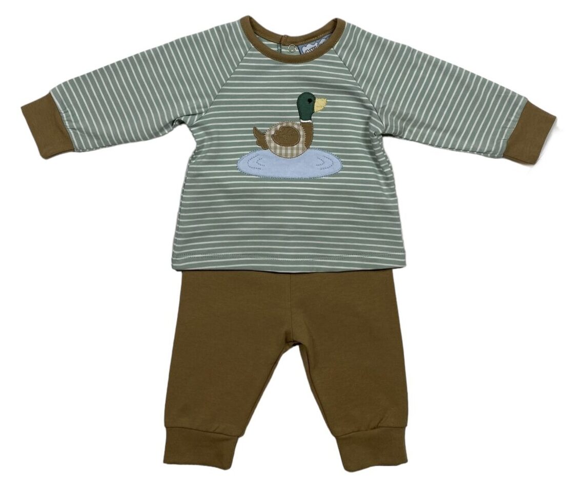 Duck Applique Jogger Set