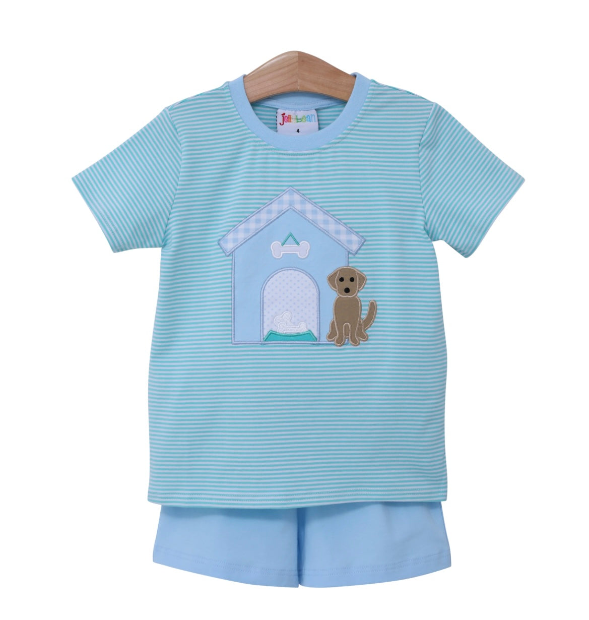 Dog House Applique Boy Short Set