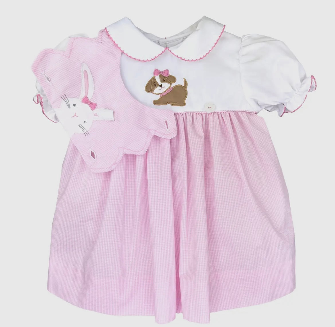 Bunny/Puppy Dress with Removable Bib (Sale)