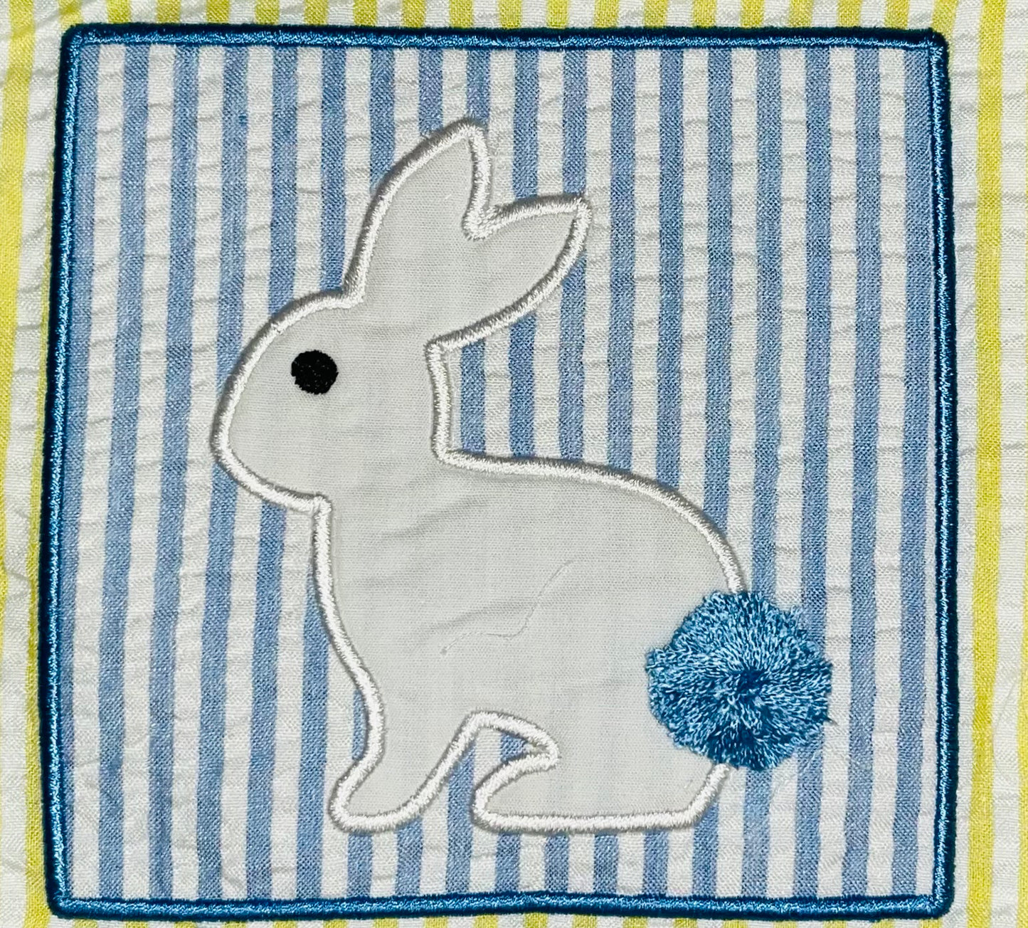 Seersucker Bunny Diaper Set (Sale)