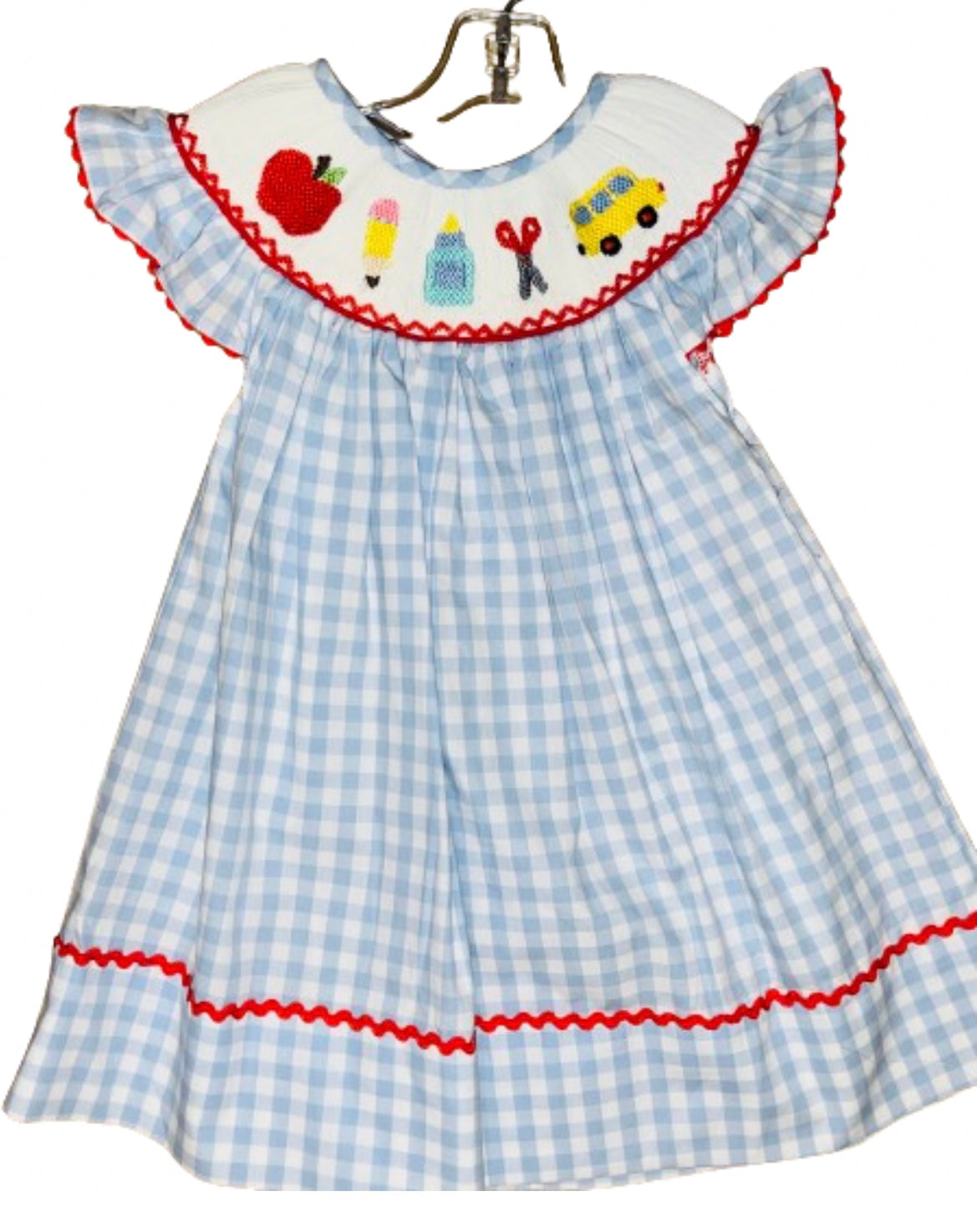 School Days Smocked Bishop Dress