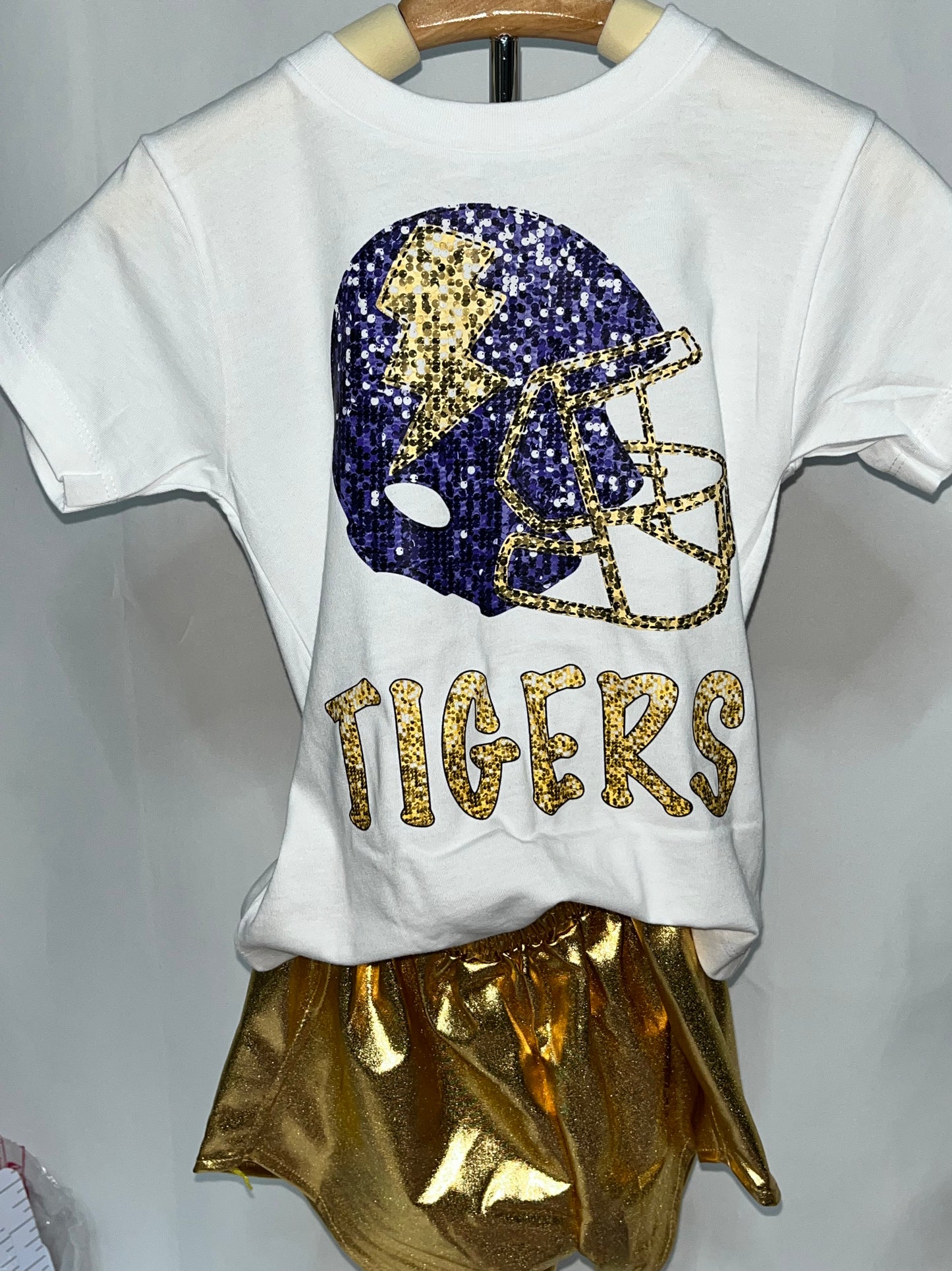 LSU Tigers Faux Sequins Tee