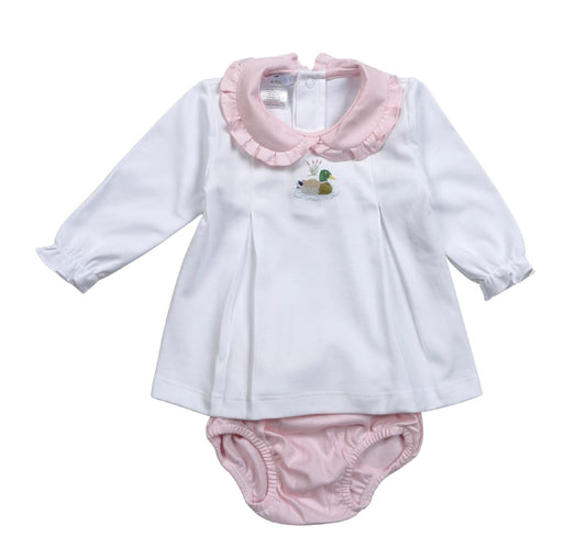 Pink Mallard Duck Pima Bloomer Set