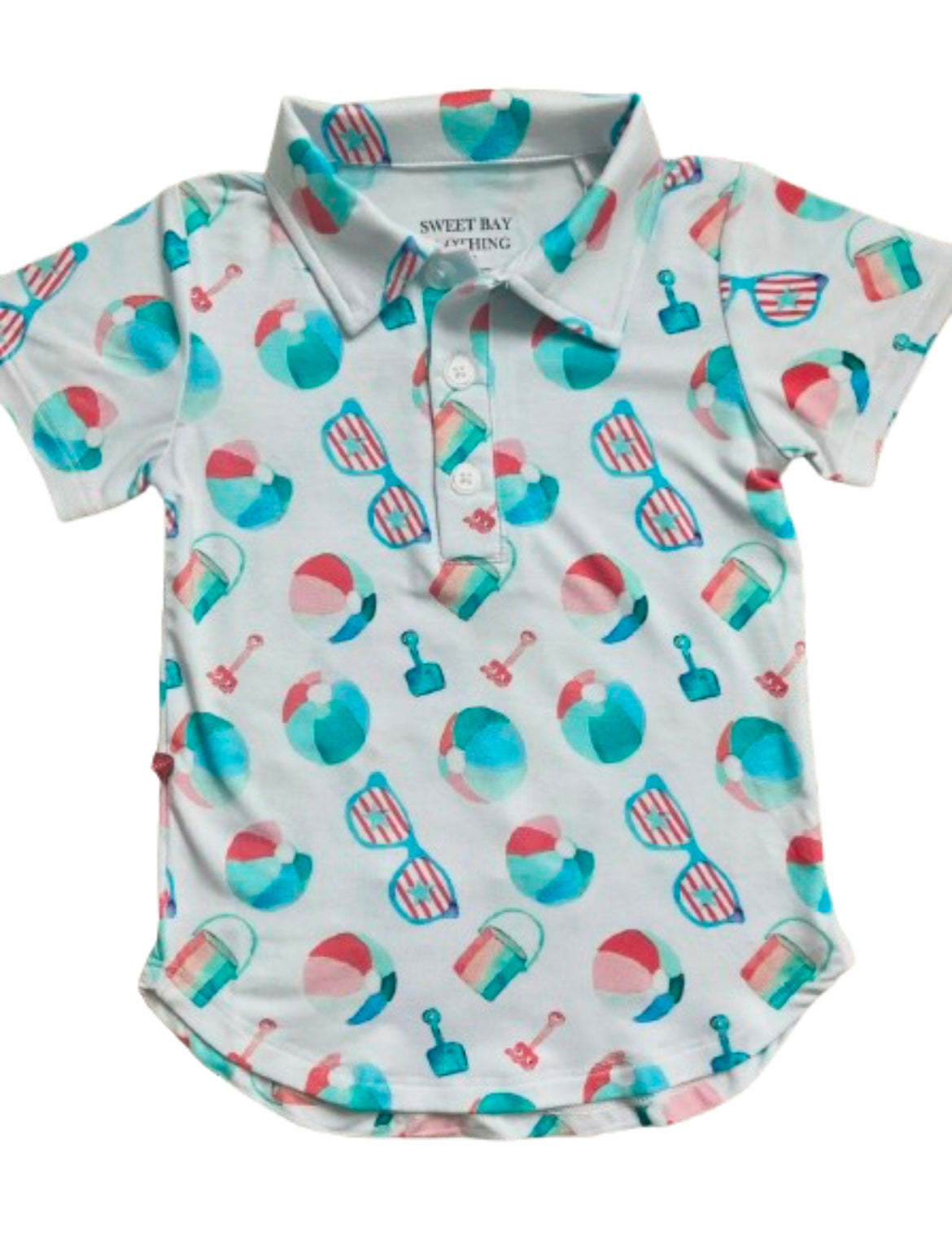 Patriotic Beach Toys Polo Shirt