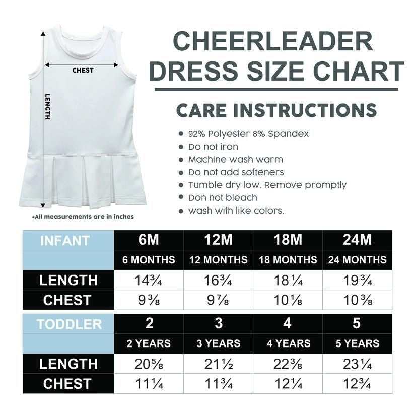 LSU Sleeveless Cheerleader Dress