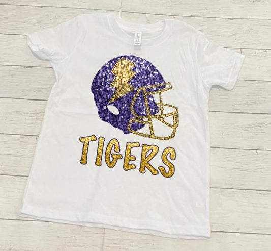 LSU Tigers Faux Sequins Tee