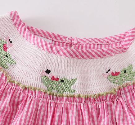 Smocked Crocodile Dress