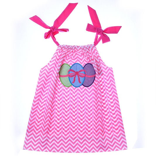 Easter Egg Applique Pillowcase Dress (Clearance)