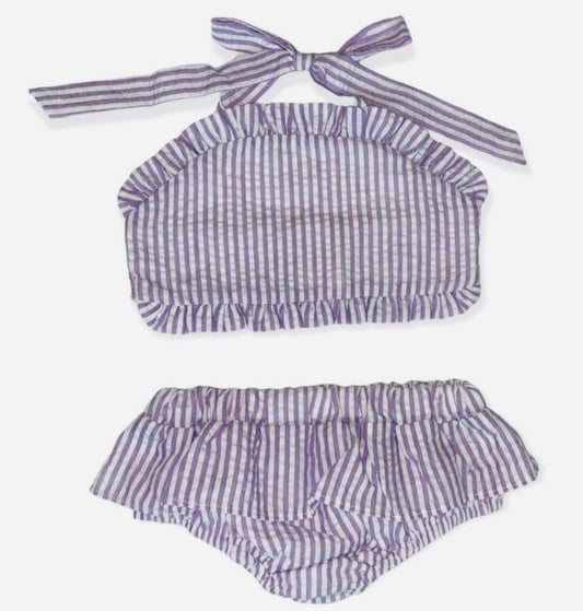 Lavender Seersucker Bikini